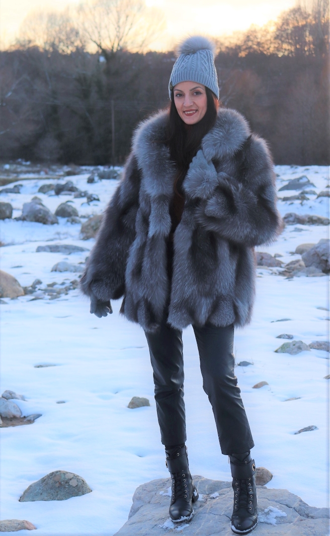 Black Fox Fur Coat- Helen Z. - Nick the Greek Furs