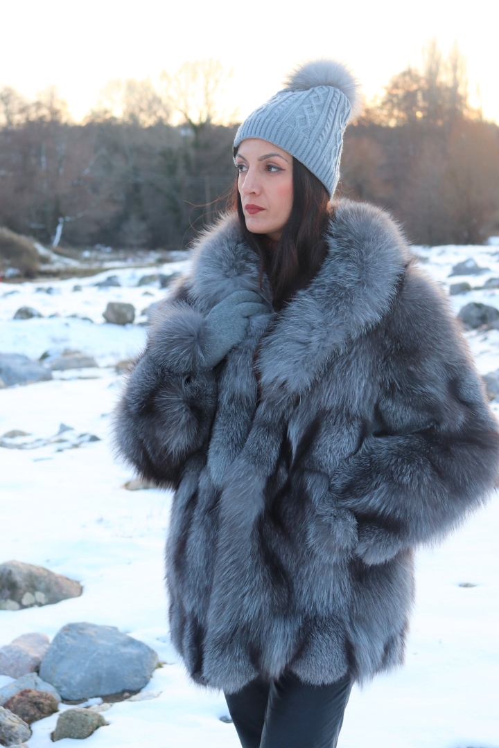 Black Fox Fur Coat- Helen Z. - Nick the Greek Furs