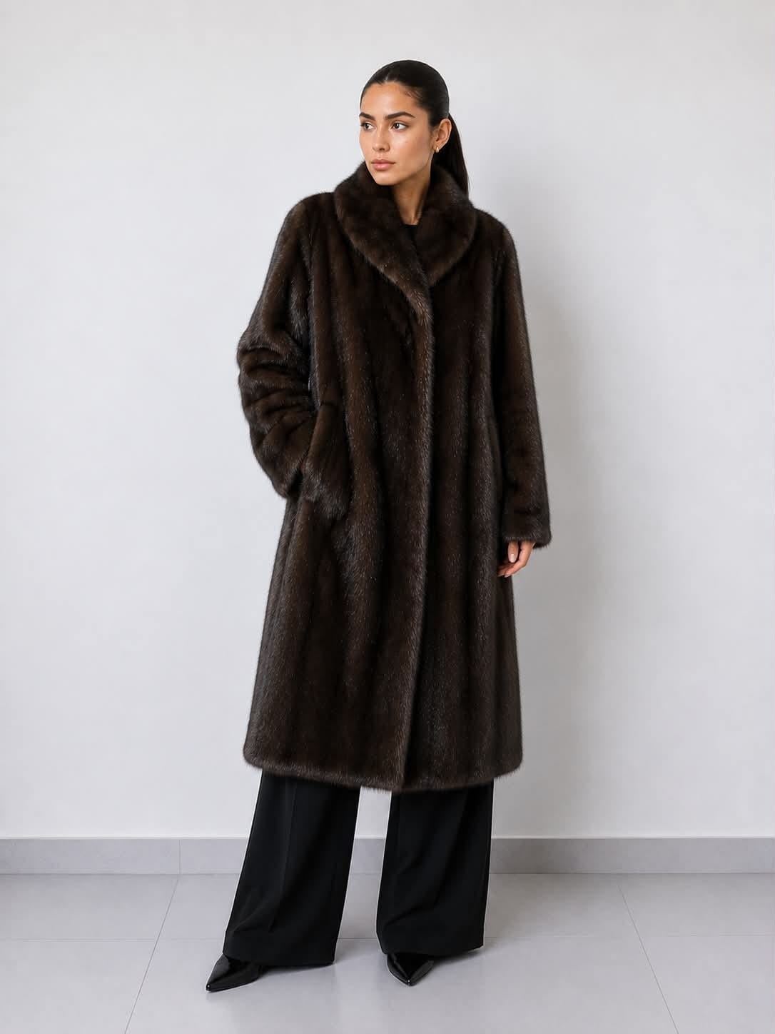 Mahogany Full Skin Mink Coat