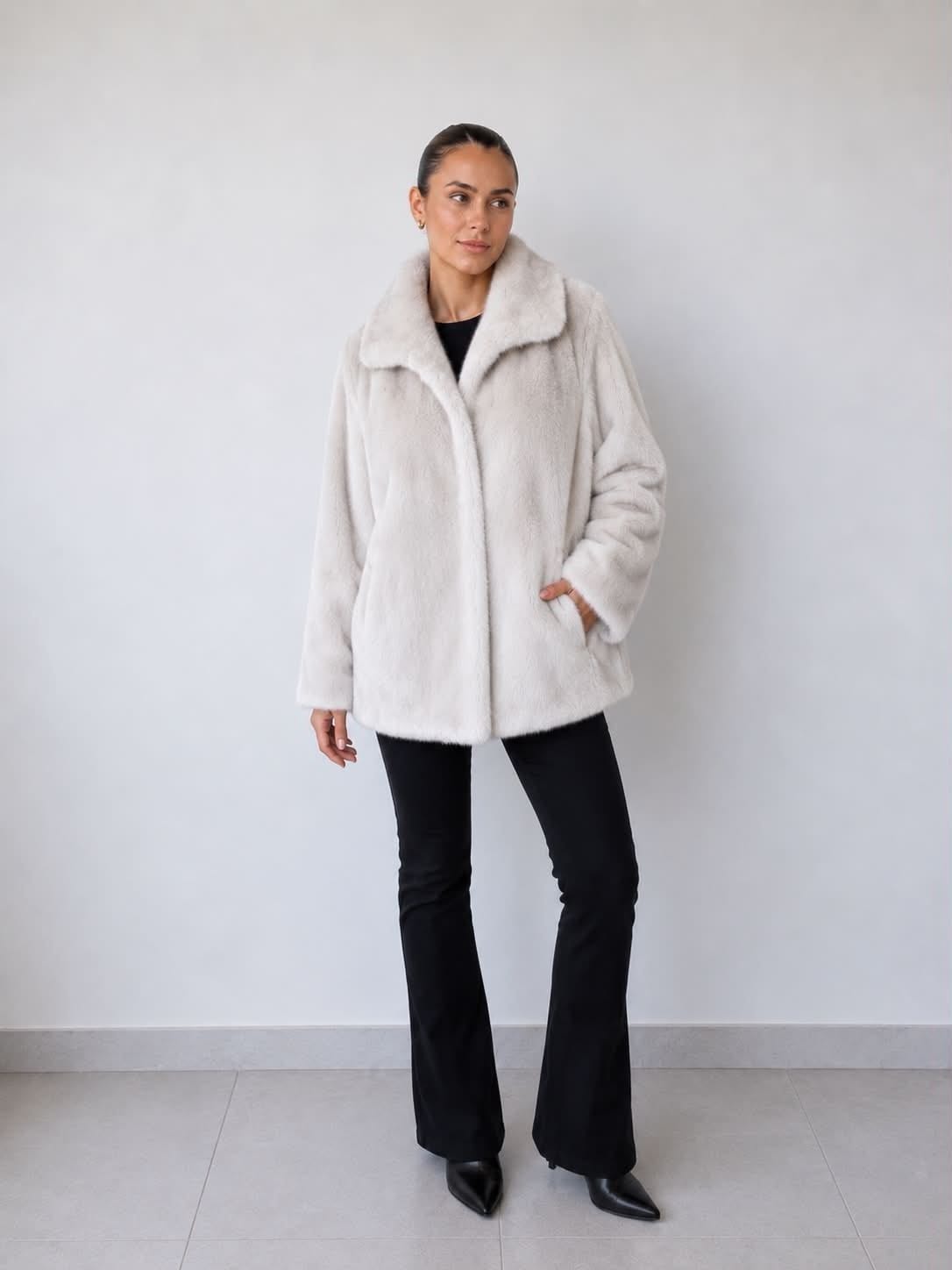 WHITE MINK COAT