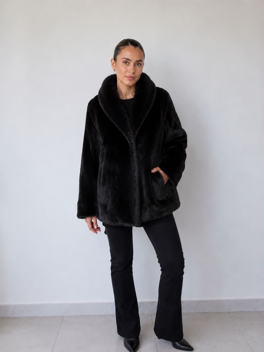 black mink full skin coat